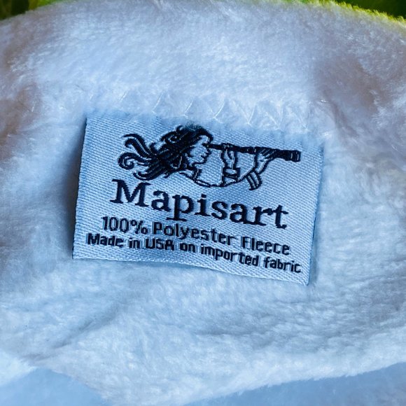 NEW without TAGS PLUSH illustrated Map of Cape Cod Islands fleece blanket - Picture 6 of 7